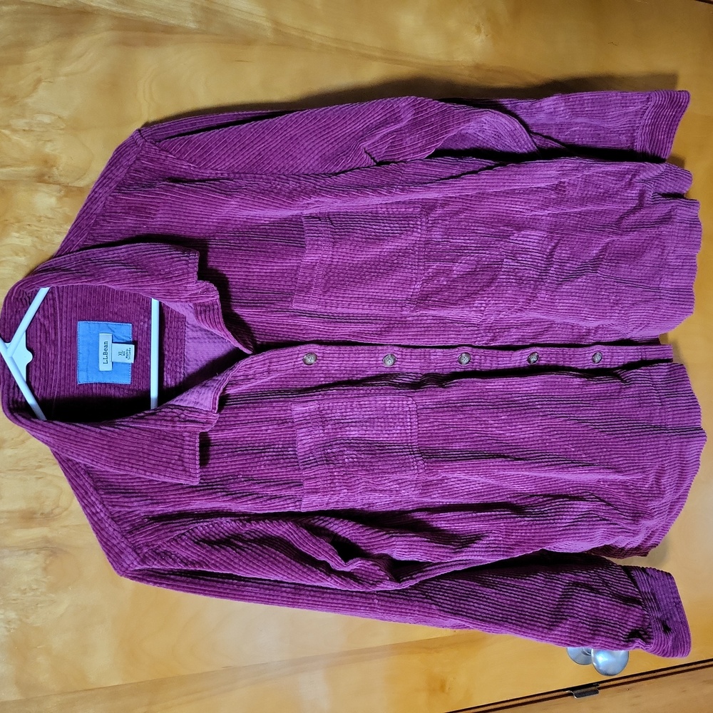 L.L. Bean Corduroy Shirt XL. Rose Color